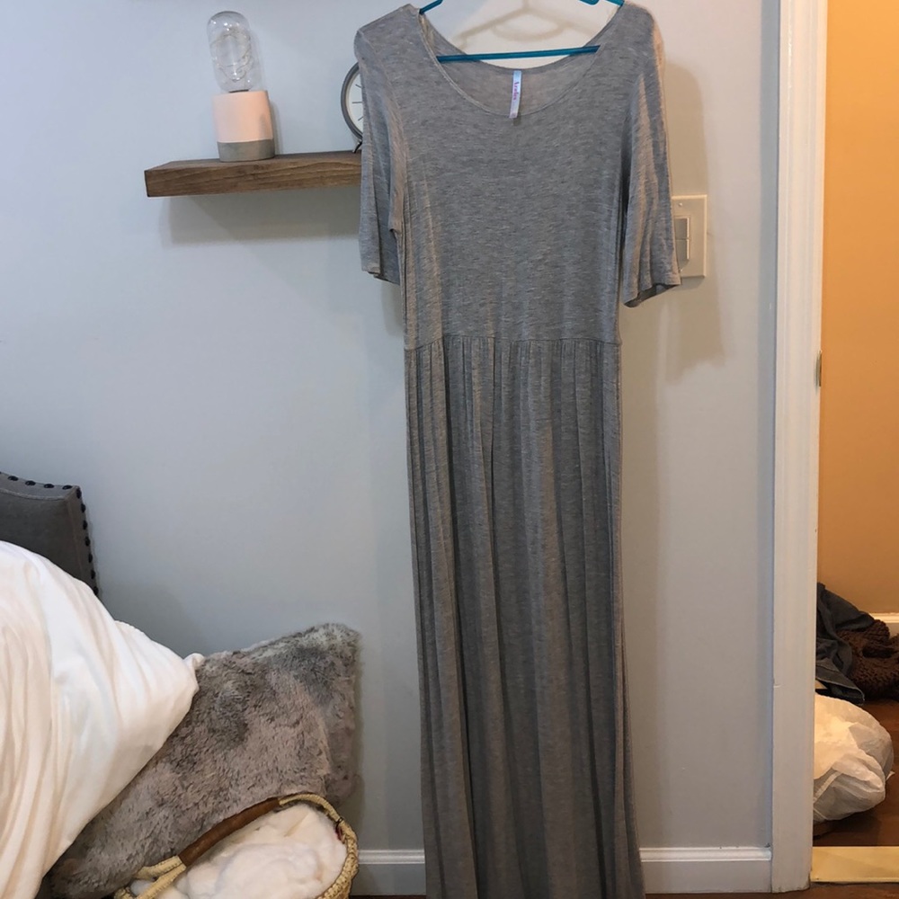 Heather Grey Maxi Dress